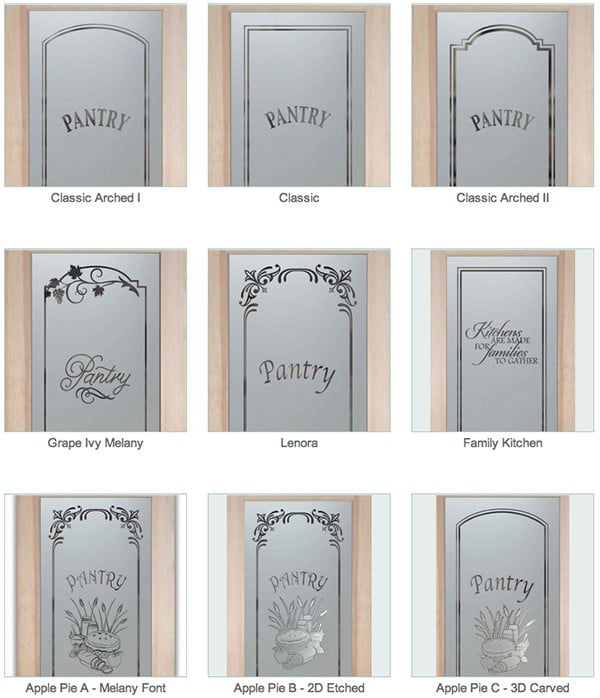 Decorative Glass Pantry Doors Or Inserts Custom Sans Soucie