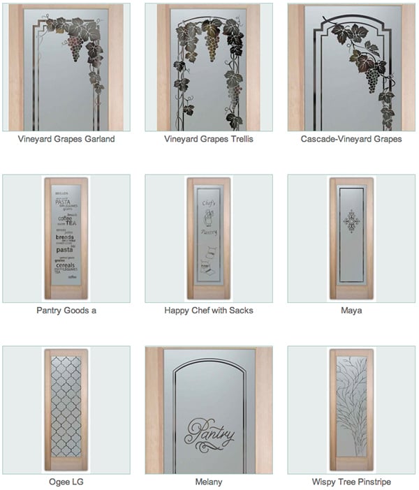 Decorative Glass Pantry Doors Or Inserts Custom Sans Soucie