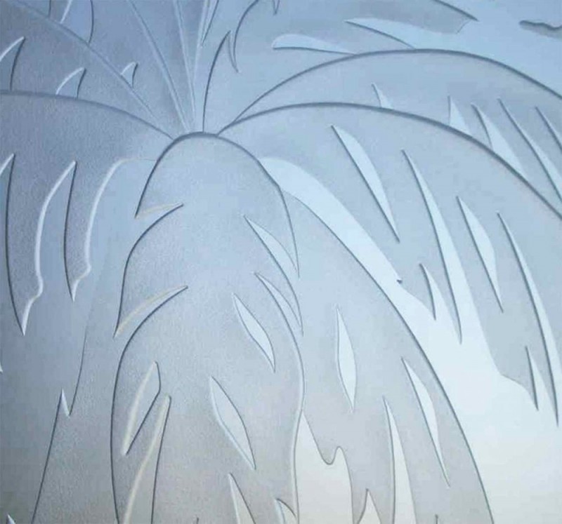 etched glass palm tree sans soucie