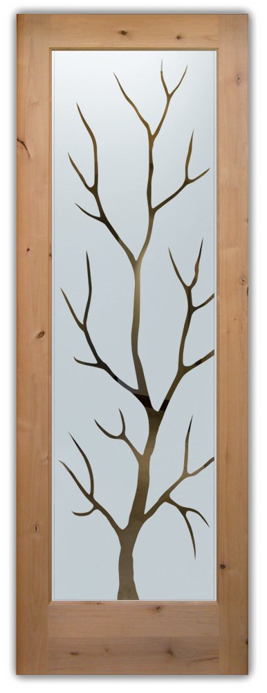 glass front doors etched branches