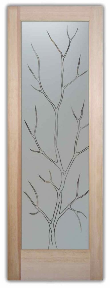 glass front doors etched branches
