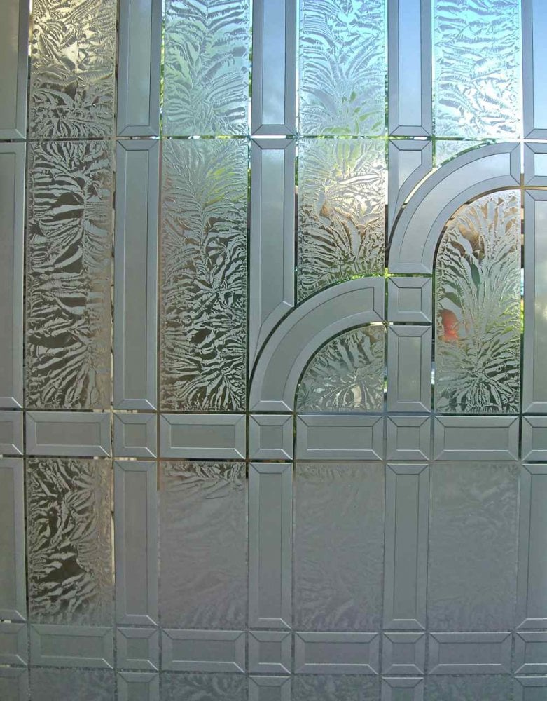 etched glass entry doors - Sans Soucie Art Glass