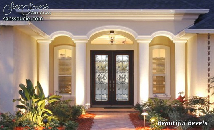 glass entry doors stained traditional 