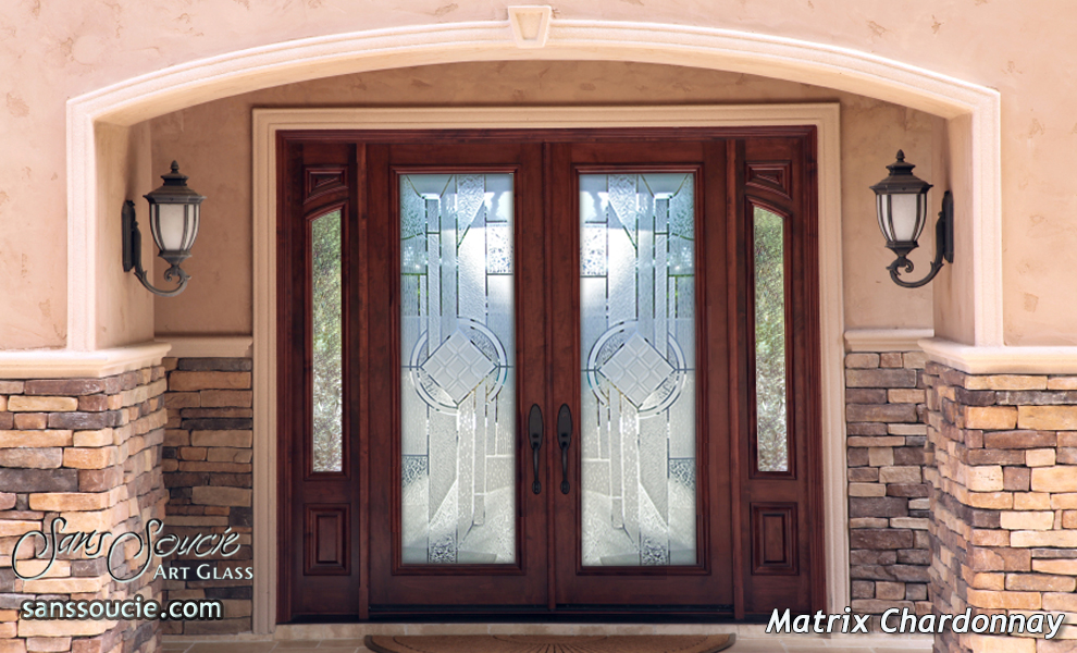 frosted glass front doors - Sans Soucie Art Glass