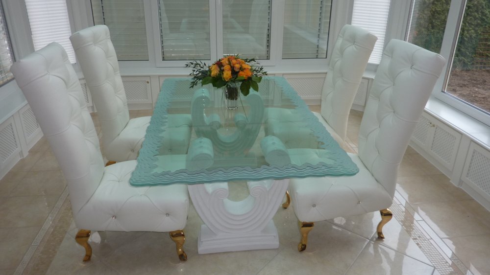 Create Memories Around an Exquisite Glass Dining Room Table! - Sans Soucie Art Glass