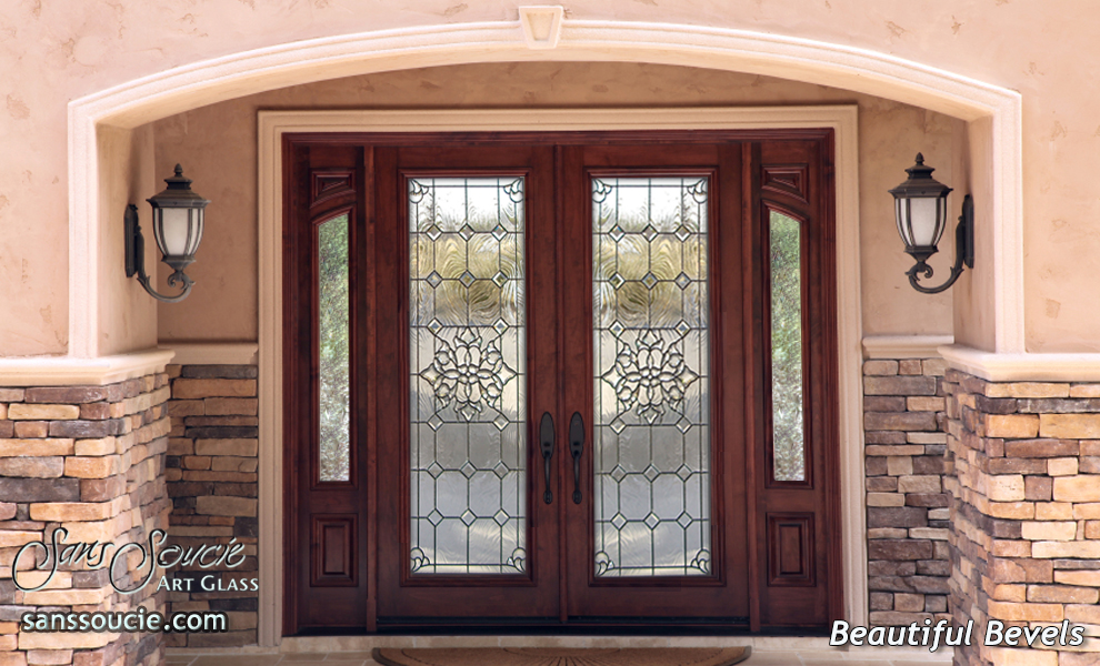 Beautiful Bevels Not Private Beveled Assembled Glass Finish Retro Decor Glass Front Door Sans Soucie