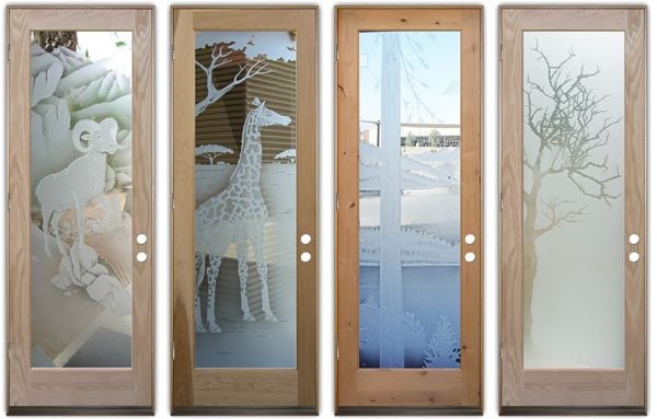 art glass doors custom glass etching sans soucie
