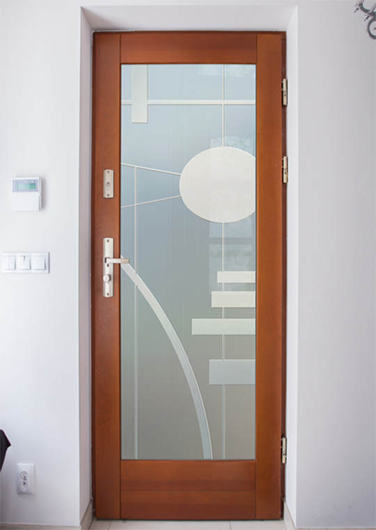Interval Private - 3D Frosted Glass Pantry Door Modern Interior Door