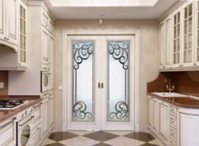 Concorde Semi-Private 1D Negative Frosted Glass Pantry Door Vintage Decor Sans Soucie