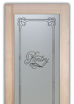 Pantry Door with Frosted Glass Traditional Enna Melany Design by Sans Soucie