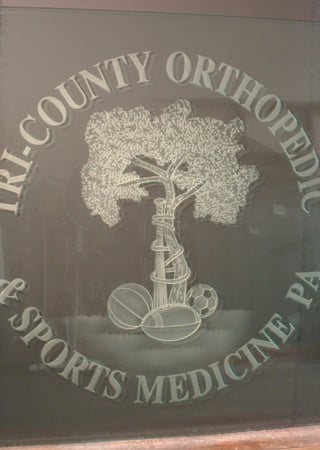 Glass Sign with sandblast Frosted Glass Design Art Glass Featuring Sandblast Etched Glass by Sans Soucie