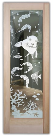 Front Door with sandblast Frosted Glass Design Art Glass Featuring Sandblast Etched Glass by Sans Soucie
