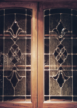 Cabinet Glass with Frosted Glass Traditional Bevel Clusters Design by Sans Soucie