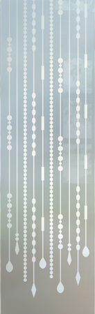 Interior Glass Insert with a sandblast Frosted Glass Traditional Design Custom-Designed Decorative Etched Glass