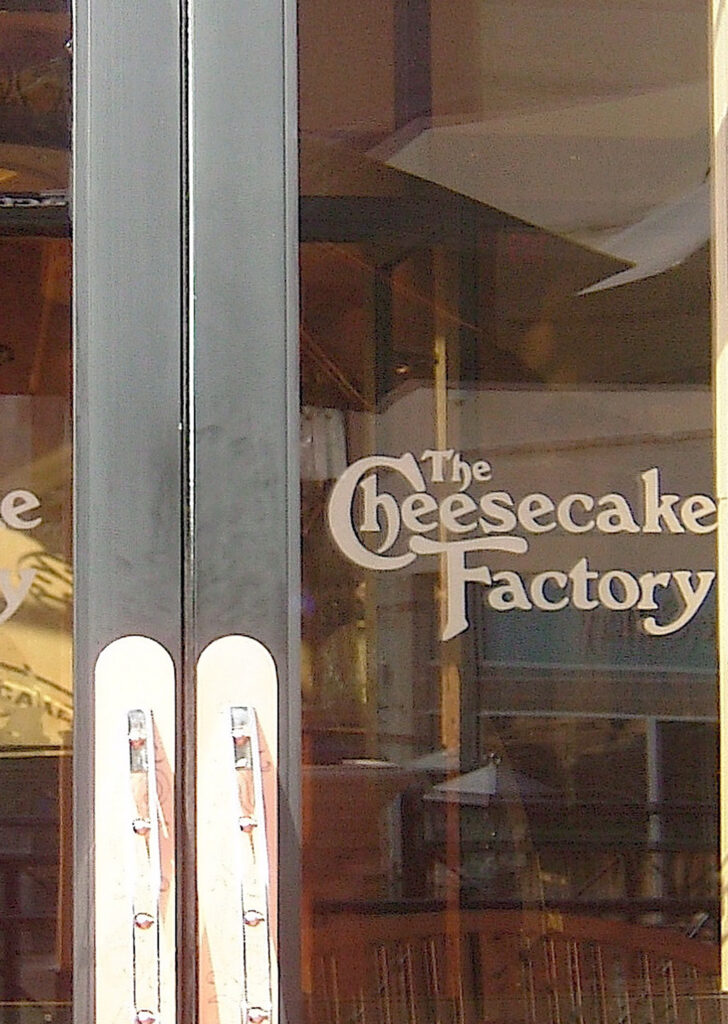 Custom etched glass signs for restaurants