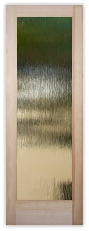 Interior Door with a sandblast Frosted Glass Patterns Design Custom-Designed Decorative Etched Glass