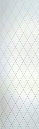 Door Glass Insert with a Frosted Glass Diamond Grid Patterns Design for Semi-Private by Sans Soucie Art Glass