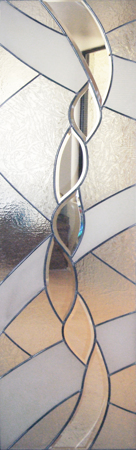Door Glass Insert with sandblast Frosted Glass Design Art Glass Featuring Sandblast Etched Glass by Sans Soucie