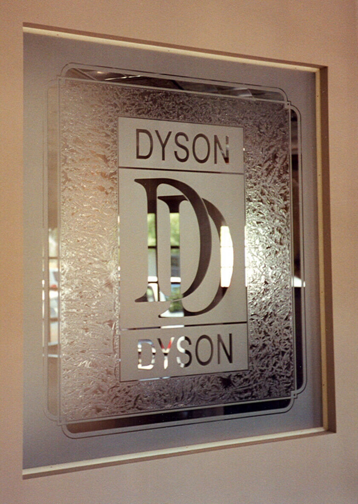 Commercial & Architectural Etched Glass window