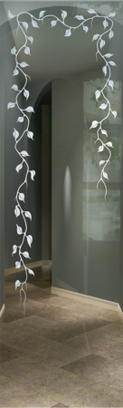 Door Glass Insert with sandblast Frosted Glass Design Art Glass Featuring Sandblast Etched Glass by Sans Soucie