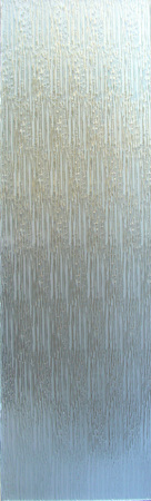 Interior Glass Insert with a Frosted Glass Eurorain Frost Patterns Design for Semi-Private by Sans Soucie Art Glass