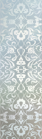 Interior Glass Insert with a sandblast Frosted Glass Traditional Design Custom-Designed Decorative Etched Glass