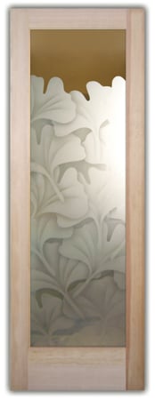 Interior Door with sandblast Frosted Glass Design Art Glass Featuring Sandblast Etched Glass by Sans Soucie