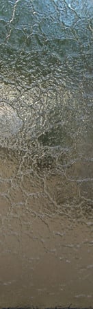 Door Glass Insert with a Frosted Glass Glass Stone - Cast Glass CGI Stone Exterior Patterns Design for Semi-Private by Sans Soucie Art Glass