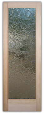 Art Glass Interior Door Featuring Sandblast Frosted Glass by Sans Soucie for Semi-Private with Patterns Glass Stone - Cast Glass CGI Stone Interior Design