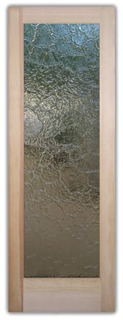 Interior Door with sandblast Frosted Glass Design Art Glass Featuring Sandblast Etched Glass by Sans Soucie