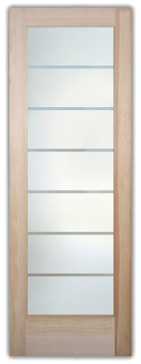 Interior Door with Frosted Glass Geometric Grand Design by Sans Soucie