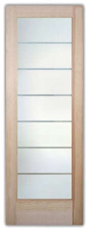 Interior Door with Frosted Glass Geometric Grand Design by Sans Soucie