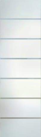 Door Glass Insert with Frosted Glass Geometric Grand Design by Sans Soucie