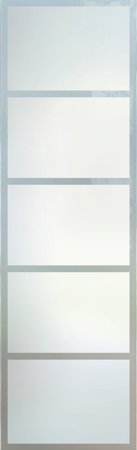 Door Glass Insert with Frosted Glass Geometric Grand Tall Design by Sans Soucie