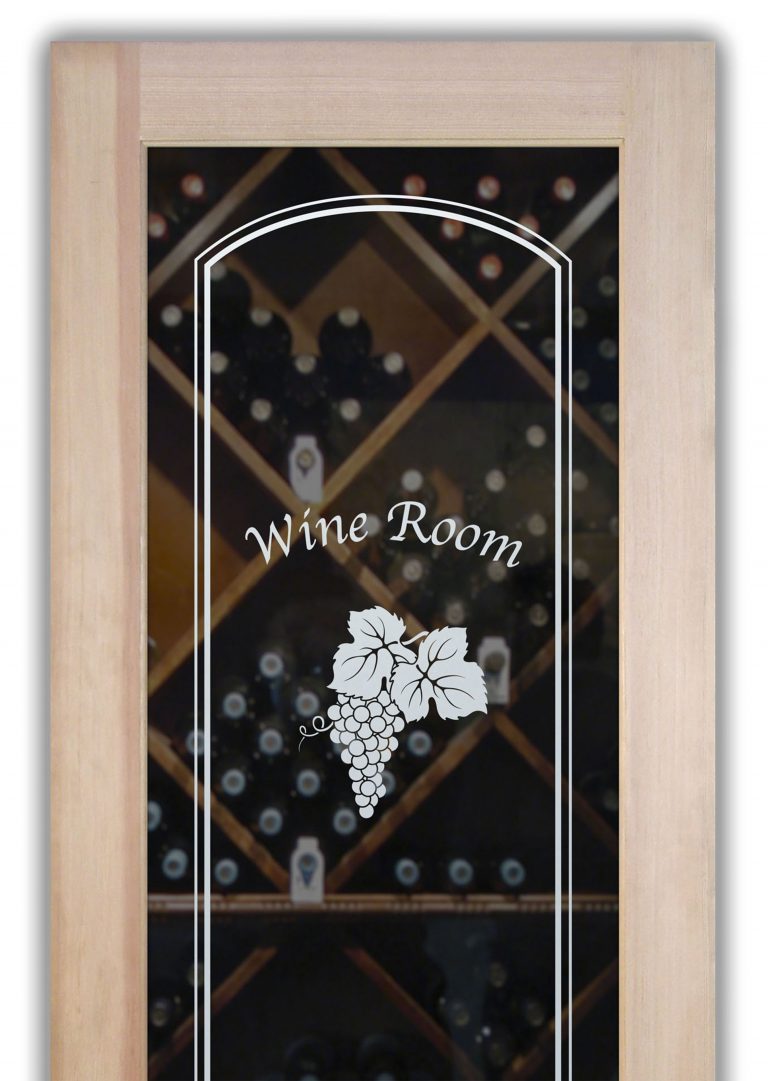 Grape Cluster Arched Border with Text