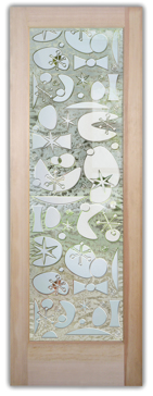 Front Door with Frosted Glass Geometric Jetsons Design by Sans Soucie