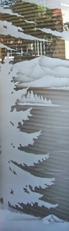 Door Glass Insert with sandblast Frosted Glass Design Art Glass Featuring Sandblast Etched Glass by Sans Soucie