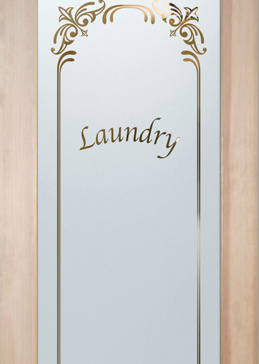 Laundry Door with Frosted Glass Traditional Lenora Design by Sans Soucie