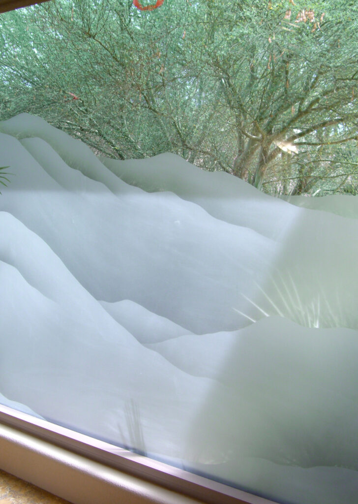 frosted glass window
