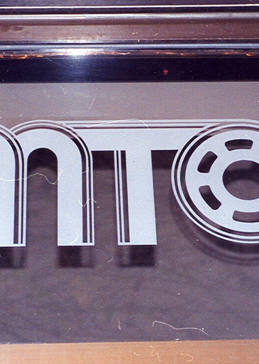 Glass Sign with Frosted Glass Logos MTC (similar look) Design by Sans Soucie