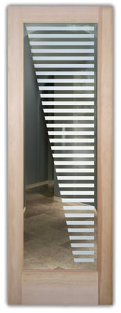 Front Door with sandblast Frosted Glass Design Art Glass Featuring Sandblast Etched Glass by Sans Soucie