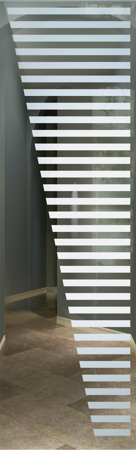 Door Glass Insert with sandblast Frosted Glass Design Art Glass Featuring Sandblast Etched Glass by Sans Soucie
