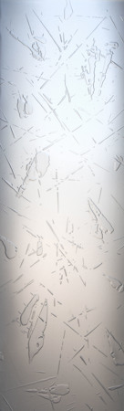 Door Glass Insert with Frosted Glass Patterns Spatter Large Design by Sans Soucie
