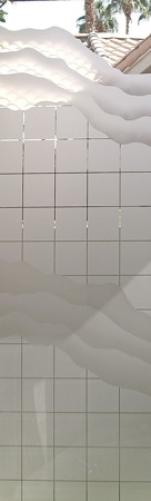 Door Glass Insert with sandblast Frosted Glass Design Art Glass Featuring Sandblast Etched Glass by Sans Soucie