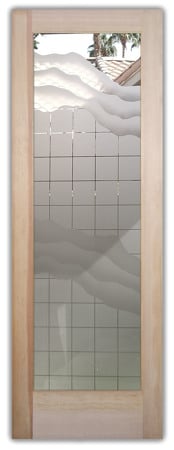 Interior Door with sandblast Frosted Glass Design Art Glass Featuring Sandblast Etched Glass by Sans Soucie