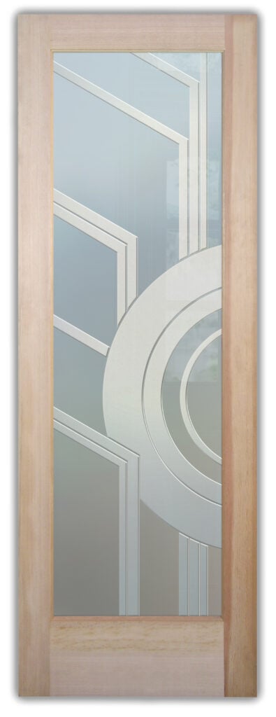 Sun Odyssey II Front Door Glass Effect Private 3D Frosted Glass Finish Entry Exterior Door Sans Soucie