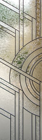 Door Glass Insert with sandblast Frosted Glass Design Art Glass Featuring Sandblast Etched Glass by Sans Soucie