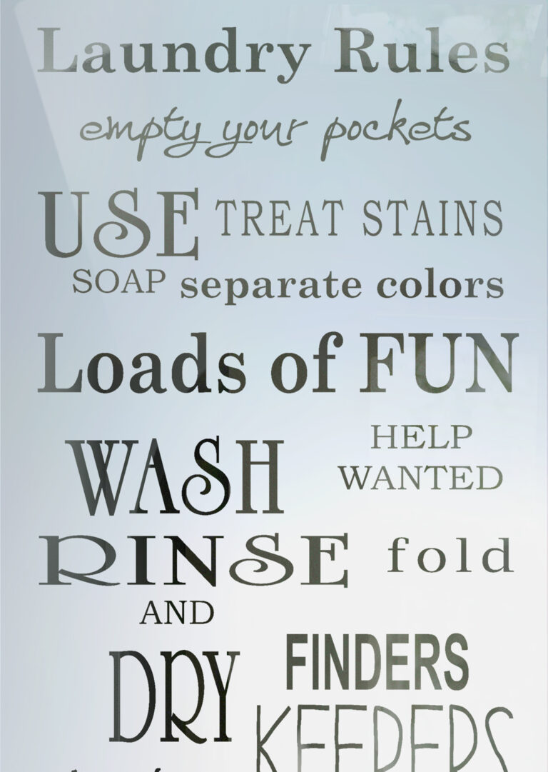 Laundry Rules