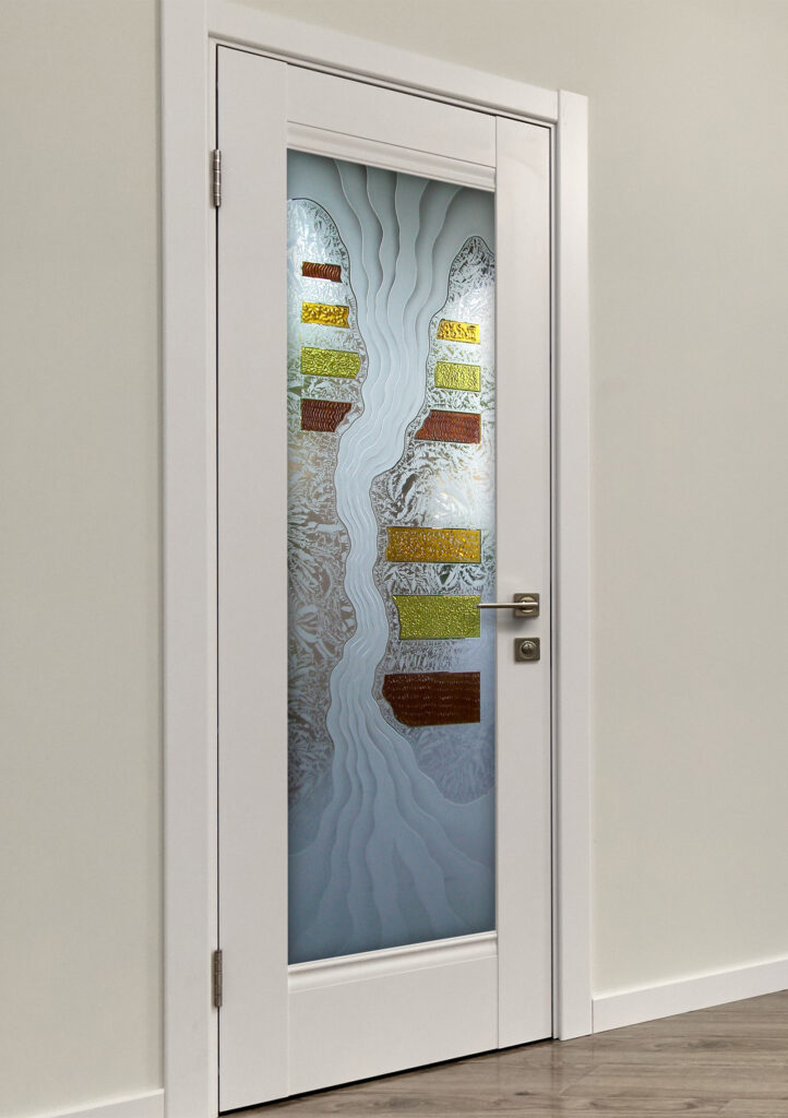 Contemporary pantry door art