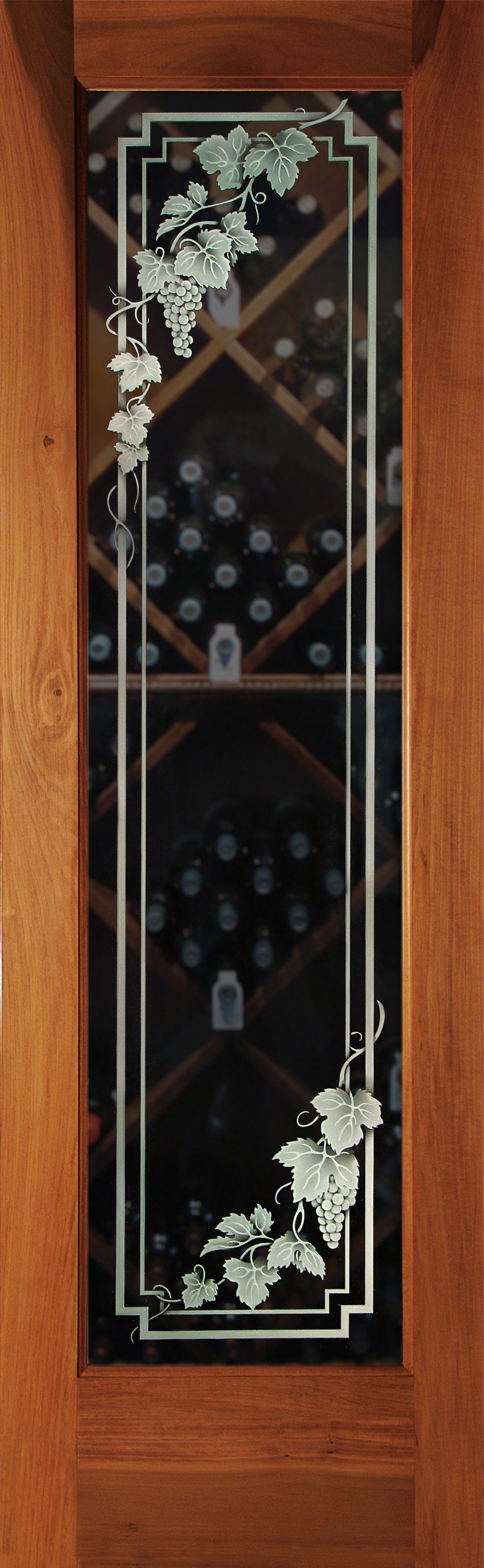 wine cellar doors frosted glass cascade